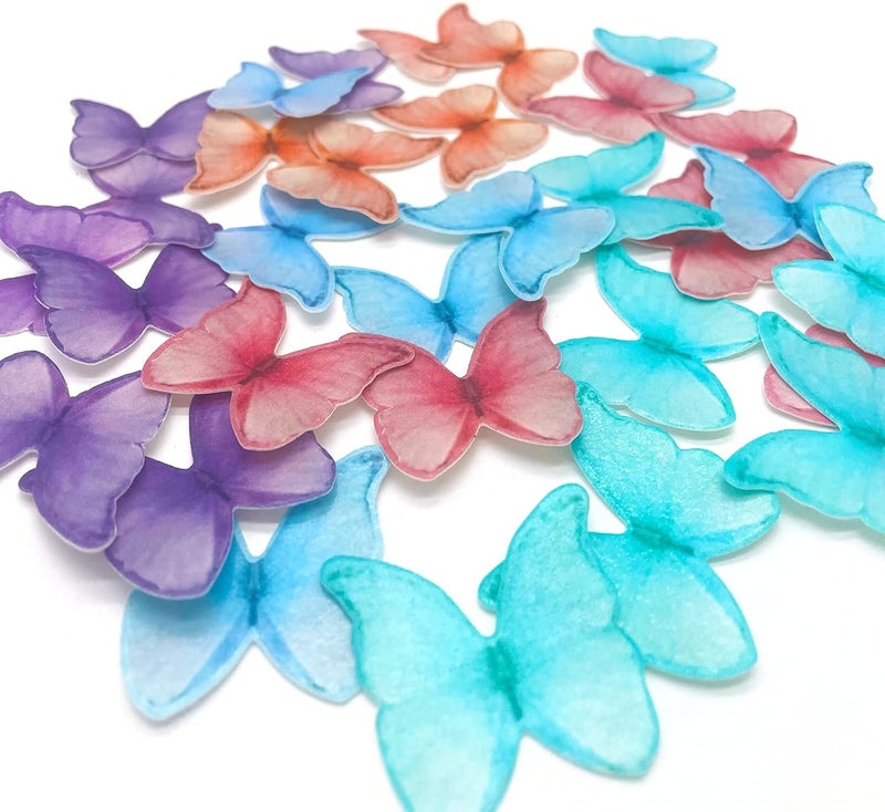 GEORLD Edible Wafer Paper Butterflies - Set of 48 - Image 3